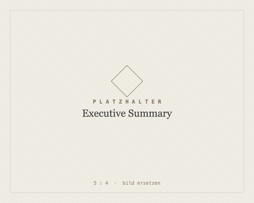 Executive Summary — Beispiel
